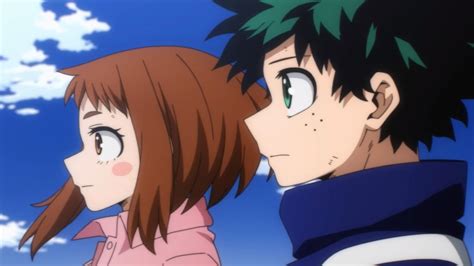 does deku and ochako get together|More.